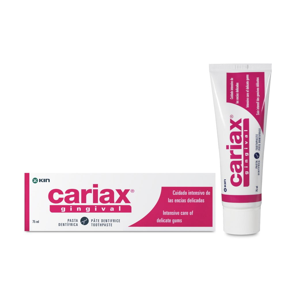 Kin Cariax Toothpaste Cariax Gingival Kin 0,12 % / 75 mL Pasta Dentífrica - Farmacia Belgochilena