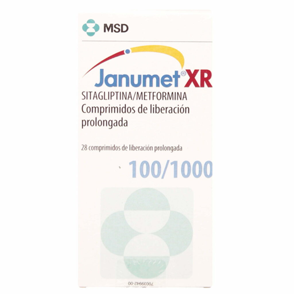 Janumet XR 100/1000 28 Comprimidos LP Farmacia Belgochilena