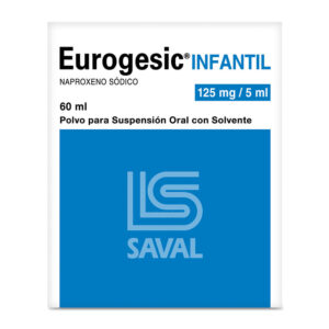 Eurogesic Infantil 125 mg/5 mL / 60 mL Polvo Para Suspension Oral Con Solvente