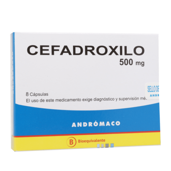 Cefadroxilo 500 mg / 8 Cápsulas