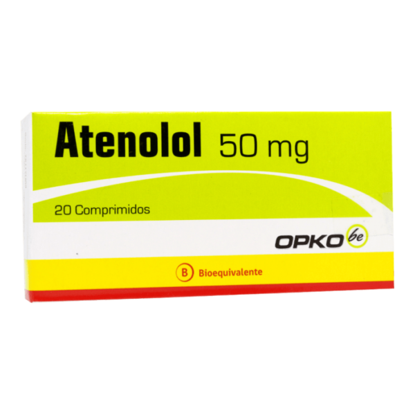 Atenolol 50 mg / 20 Comprimidos