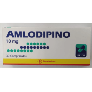 Amlodipino 10 mg / 30 Comprimidos Mintlab