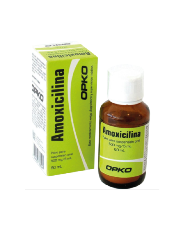 Amoxicilina 500 mg/5 mL / 60 mL Polvo Para Suspensión Oral