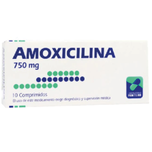 Amoxicilina 750 mg / 10 Comprimidos