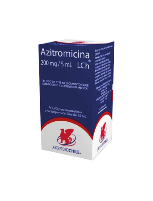 Azitromicina 200 mg/5 mL / 15 ML Polvo Para Suspensión Oral