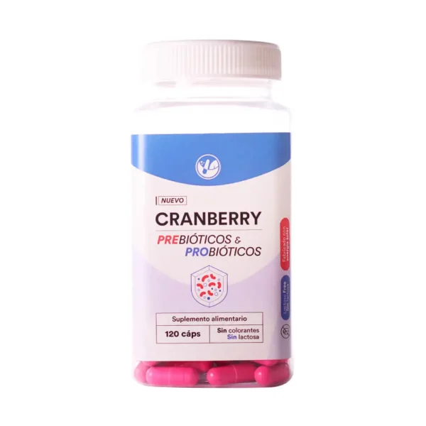 Cranberry Prebióticos + Probióticos 60 Cápsulas MBH