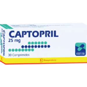 CAPTOPRIL 25 mg / 30 Comprimidos