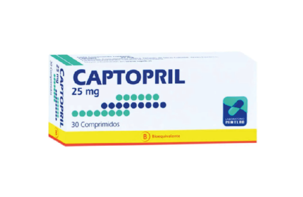 CAPTOPRIL 25 mg / 30 Comprimidos