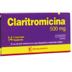 Claritromicina 500MG / 14 Comprimidos recubiertos
