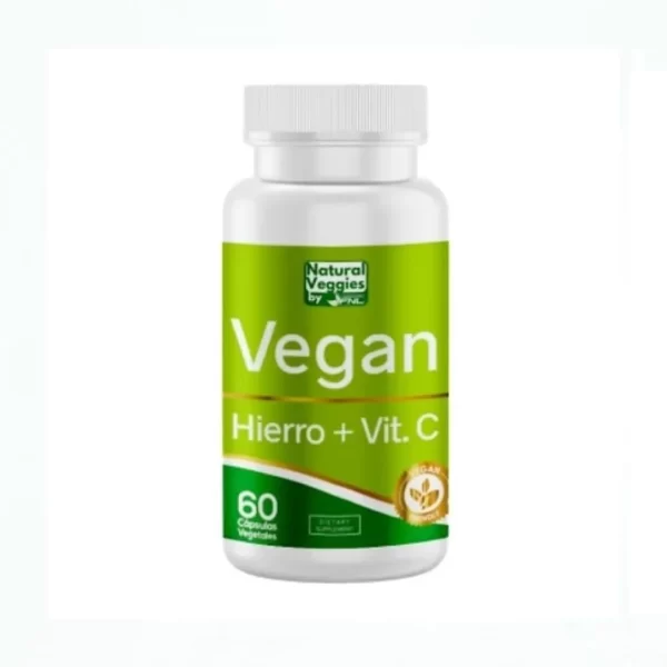 VEGAN Hierro + Vit. C / 60 CÁPS.