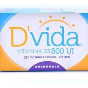 D'Vida Vitamina D3 800UI / 35 Cápsulas