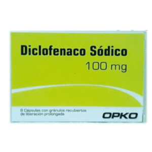 Diclofenaco 100mg 8 Cápsulas