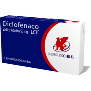 Diclofenaco Sódico 50 mg / 5 Supositorios Adulto
