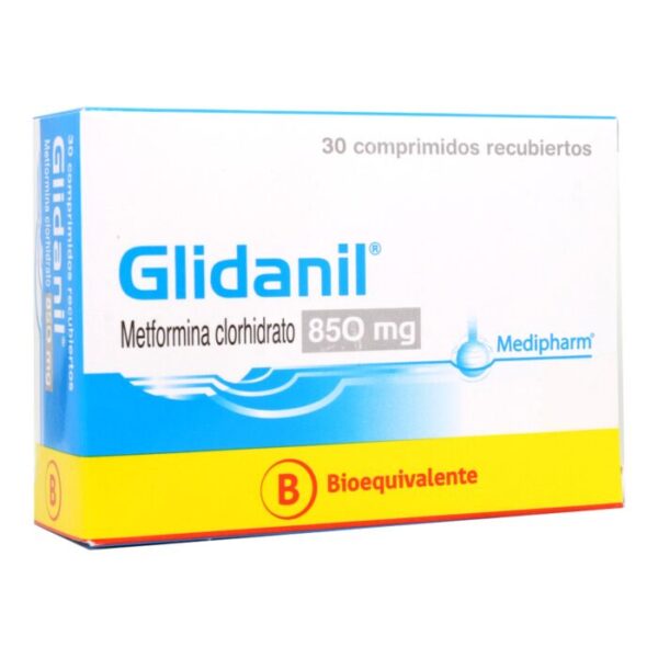 Glidanil 850 mg / 30 Comprimidos Recubiertos