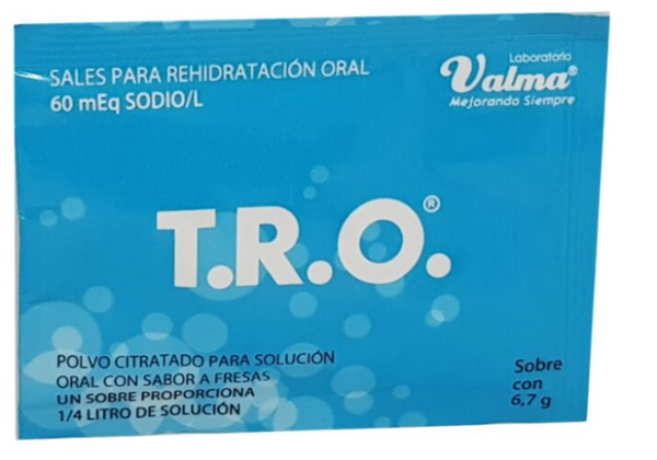 T.R.O Sales de Rehidratación 60mEq Sachet