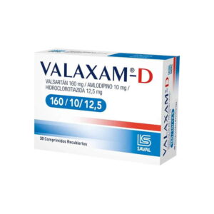 VALAXAM-D 160/10/12,5 / 30 Comprimidos
