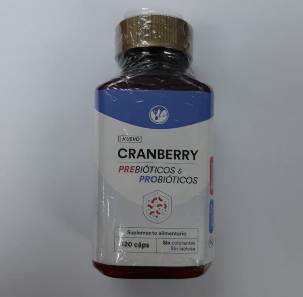 Cranberry Prebióticos & Probióticos / 120 Cápsulas