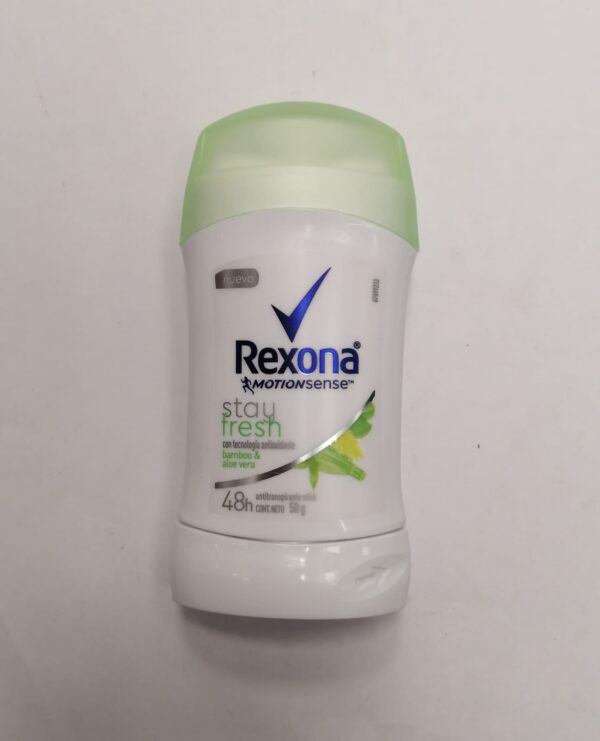 REXONA DESODORANTE BARRA WOMEN STAY FRESH BAMBOO Y ALOE / 50 G
