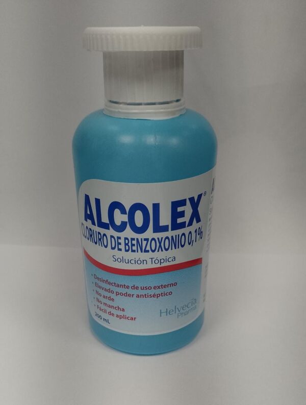 Alcolex Cloruro de Benzoxonio 0,1% / 200 mL Solución tópica