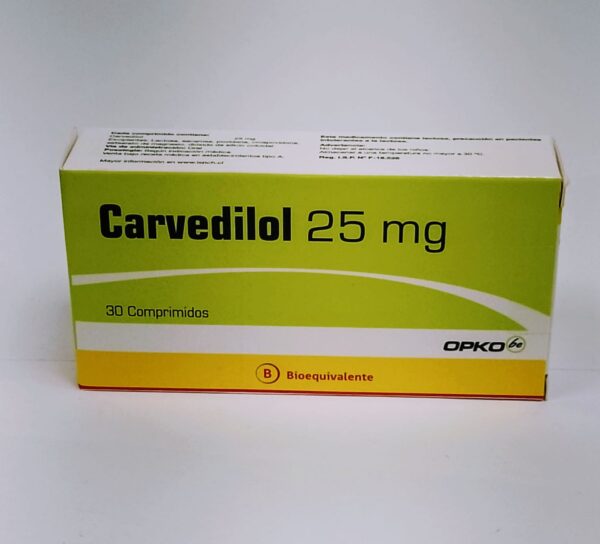 CARVEDILOL 25 MG / 30 Comp