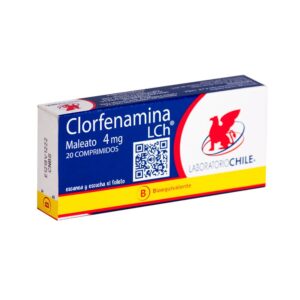 CLORFENAMINA 4 mg / 20 Comprimidos