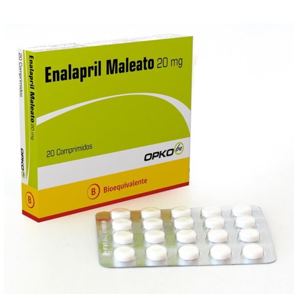 Enalapril 20 mg / 20 Comprimidos