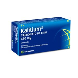 Kalitium Carbonato de Litio 450mg / 30 Comprimidos LP