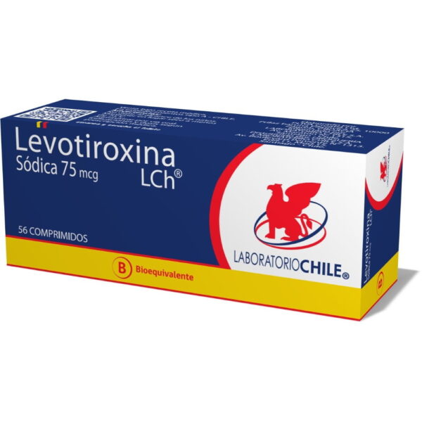 Levotiroxina Sodica 75 mcg / 56 Comprimidos