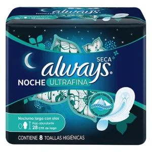 ALWAYS NOCHE ULTRA FINAS CON ALAS 8UN 28CM.