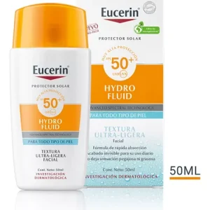 EUCERIN PROTECTOR SOLAR HYDRO-FLUID FPS 50+/ TEXTURA ULTRA LIGERA