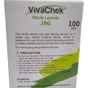 VIVACHECK LANCETAS 28G X 100 UNIDADES