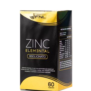 ZINC ELEMENTAL BISGLICINATO X 60 CAPS.