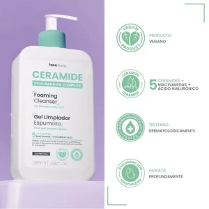 CERAMIDE GEL LIMPIADOR ESPUMOSO X 236 ML