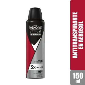 REXONA MEN CLINICAL SPRAY SPORT STRENGT 96 H X 150 ML