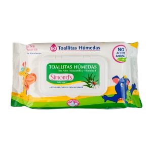 SIMONDS TOALLITAS HUMEDAS ALOE MANZANILLA X 60
